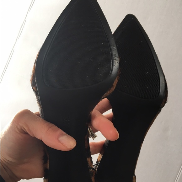 Nine West Leopard Print Heels Never Worn Without Box Size 8M - Picture 5 of 7
